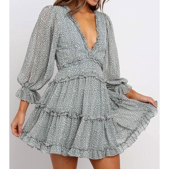 Amazon Ruffle Dress - Picture 2 of 6